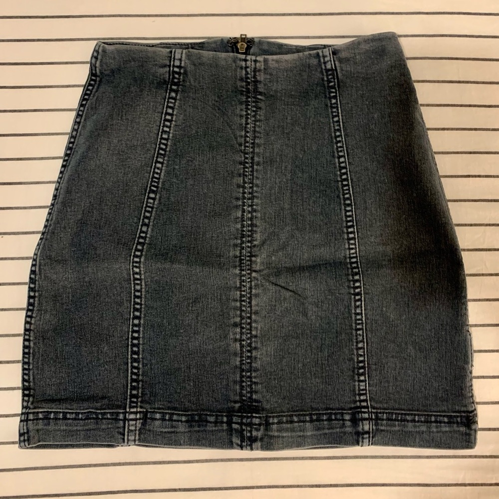 New without tags Free People denim mini skirt size 0